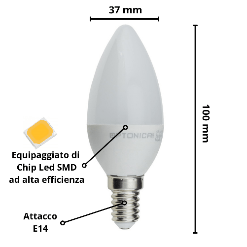 Lampadina-led-candela-e14-6-watt-equivalente-40-watt-risparmio-energetico-----temperatura-colore-lampada-2700k-bianco...