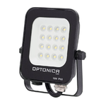 Optonica Proiettore led 10 watt slim metallo nero ip65 equivalente 66 watt *** temperatura colore lampada 4500k bianco