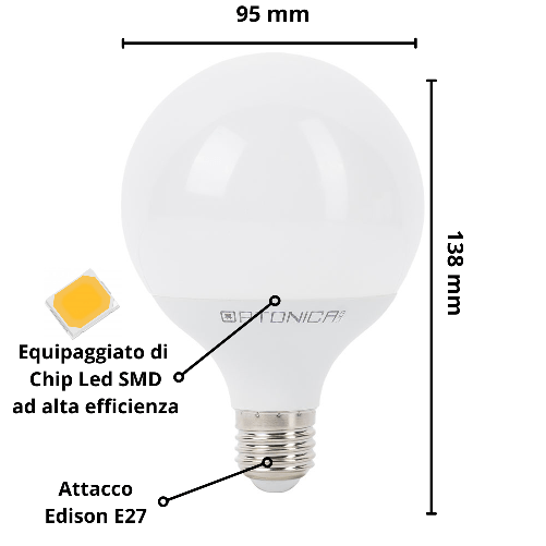 Lampadina-led-globo-e27-12-watt-g95-equivalente-70-watt-risparmio-energetico-----temperatura-colore-lampada-4500k-bia...