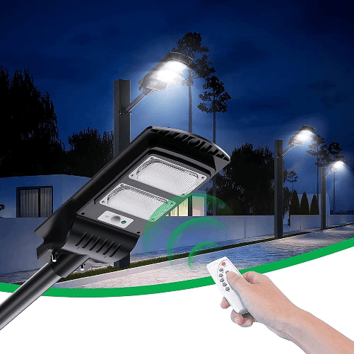 Proiettore-led-solare-con-telecomando-innesto-palo-8-watt-luce-fredda-6000k-ip65