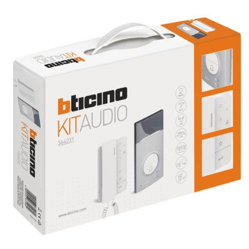 Kit-audio-monofamiliare-linea-3000-classe-100a16m-bticino-tecnologia-2-fili