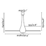 Faro-32005-Ventilatore-Senza-Luce-Dc-Diametro-128-Cm-Funzione-Inversa-Rosso-Brillante