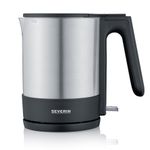 Severin WK 3409 bollitore elettrico 1,7 L 2200 W Nero, Acciaio inossidabile