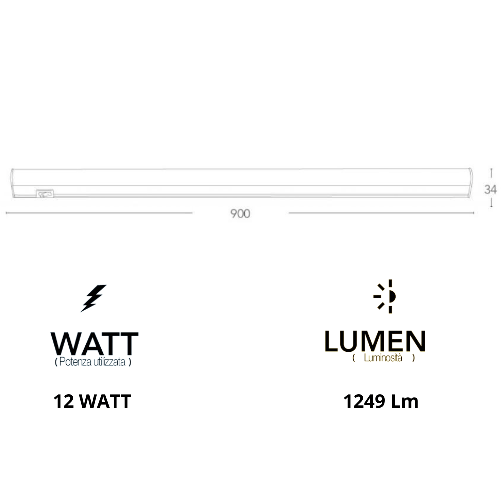 Reglette-led-sottopensile-con-interruttore-luce-bianco-naturale-4000k-230-volt-----lunghezza-90-cm-watt-12-watt-con...