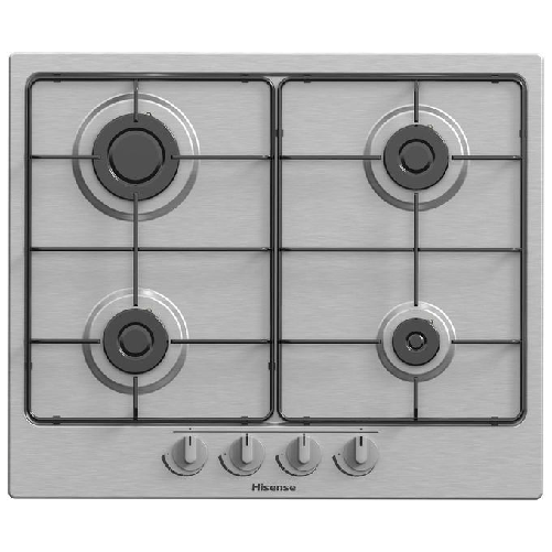 Hisense-GM642XF-Piano-Cottura-a-Gas-con-4-Zone-di-Cottura-60cm-Finitura-Inox-Anti-Impronta