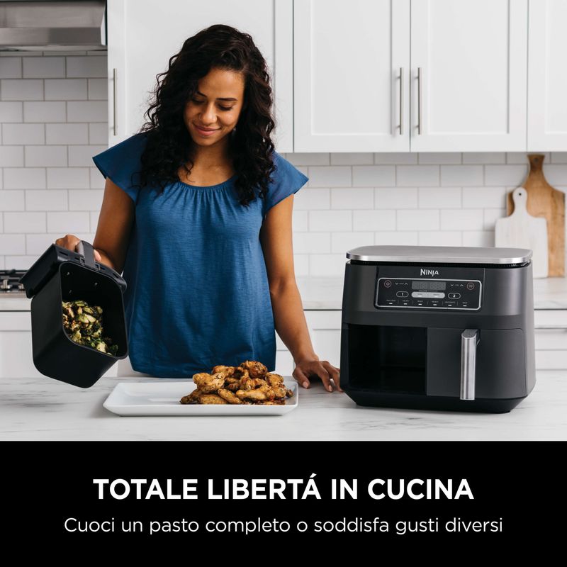 Ninja-AF300-Doppia-76-L-Indipendente-1690-W-Friggitrice-ad-aria-calda-Nero