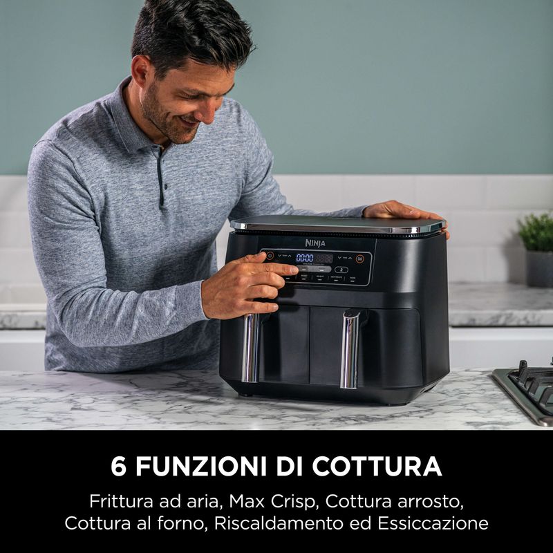 Ninja-AF300-Doppia-76-L-Indipendente-1690-W-Friggitrice-ad-aria-calda-Nero