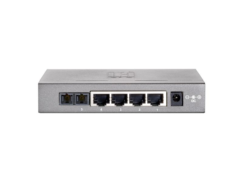 LevelOne-FEU-0511-switch-di-rete-Fast-Ethernet--10-100--Nero-Grigio