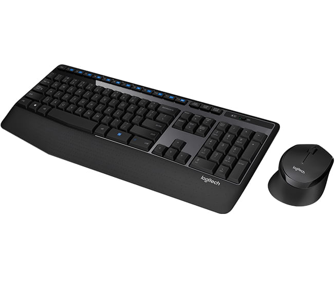 Logitech-Wireless-Combo-MK345-tastiera-Mouse-incluso-USB-Francese-Nero