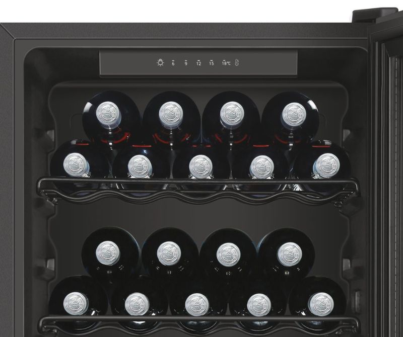 Haier-Wine-Bank-50-Serie-3-HWS31GGE-Cantinetta-vino-con-compressore-Libera-installazione-Nero-31-bottiglia-bottiglie