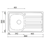 CM-Nihal-86x50-1V-Lavello-ad-incasso-Rettangolare-Acciaio-inossidabile