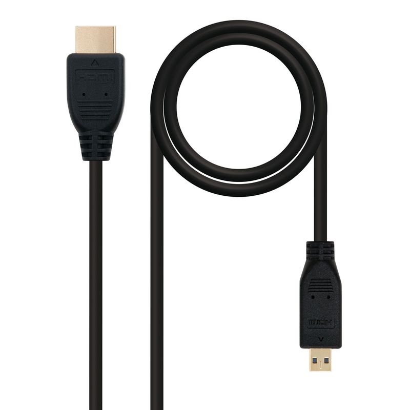 Nanocable-HDMI-0.8m-cavo-HDMI-08-m-HDMI-tipo-A--Standard--HDMI-tipo-D--Micro--Nero