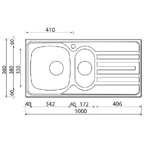 CM-Nihal-100x50-2V-Lavello-ad-incasso-Rettangolare-Acciaio-inossidabile