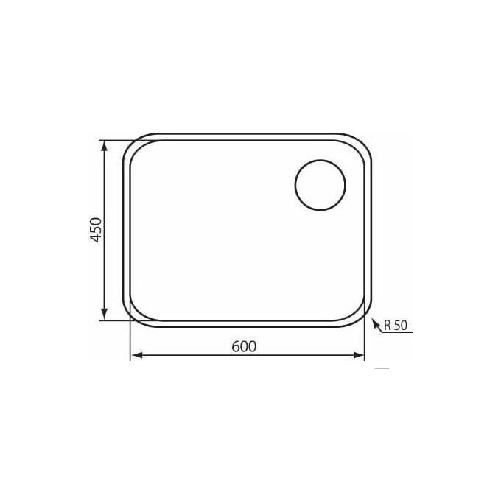 CM-cinzia-60-x-45-R50-Lavello-sottopiano-Rettangolare-Acciaio-inossidabile