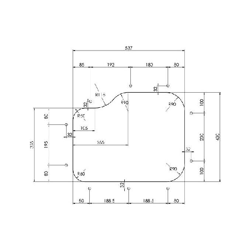 CM-cinzia-577-x-47-2V-Lavello-sottopiano-Rettangolare-Acciaio-inossidabile