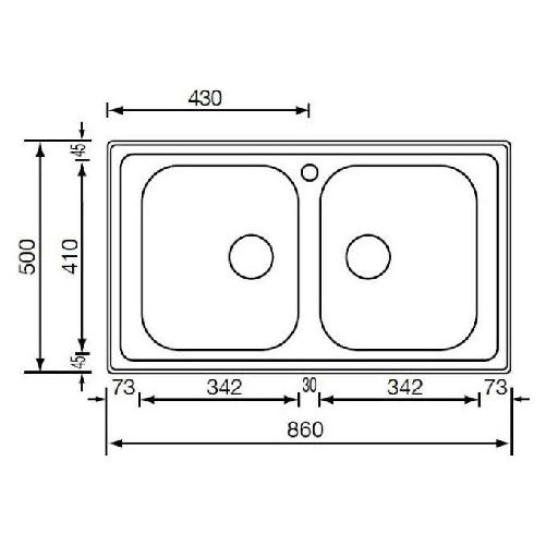 CM-Zenith-210-86-x-50-2V-Lavello-ad-incasso-Rettangolare-Acciaio-inossidabile