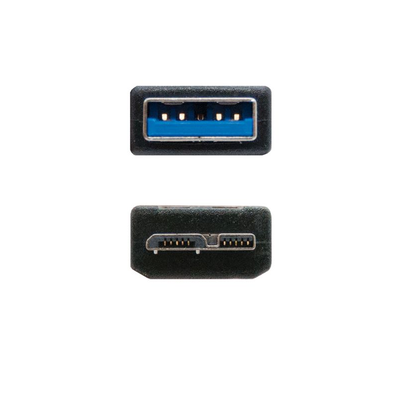 Nanocable-10.01.1101-BK-cavo-USB-1-m-USB-3.2-Gen-1--3.1-Gen-1--USB-A-Micro-USB-B-Nero