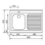 CM-Rossana-80x60-1V-Lavello-ad-incasso-Rettangolare-Acciaio-inossidabile