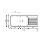 CM-Zenith-116x50-2V-Lavello-ad-incasso-Rettangolare-Acciaio-inossidabile