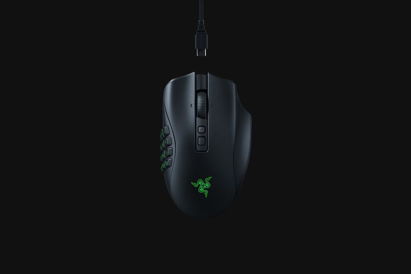 Mouse-da-gioco-MMO-RAZER-NAGA-V2-Pro-wireless--con-HOFERSCROLL-PRO-RAD-Hyperspeed-Wireless-Focus-Pro-30K-Sensore-ottic