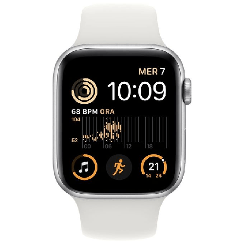 Apple-Watch-SE-OLED-44-mm-Digitale-368-x-448-Pixel-Touch-screen-Argento-Wi-Fi-GPS--satellitare-