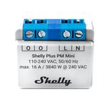 SHELLY Plus PM Mini attuatore di commutazione WLAN 1 canale/1x16A/misurazione del consumo