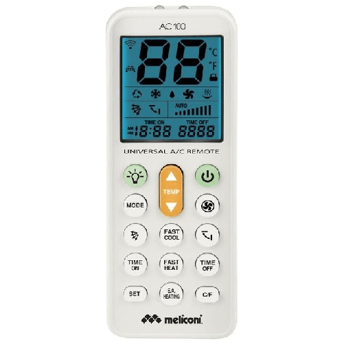 Meliconi-AC-100-telecomando-RF-Wireless-Aria-condizionata-Pulsanti