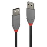 Lindy 36691 cavo USB 0,5 m USB 2.0 USB A Nero, Grigio