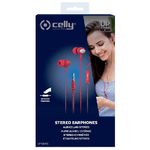 Celly-UP500-Auricolare-Cablato-In-ear-Musica-e-Chiamate-Rosso