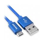 Vultech SM-N31BL cavo USB 1 m USB 2.0 USB A Micro-USB B Blu, Argento