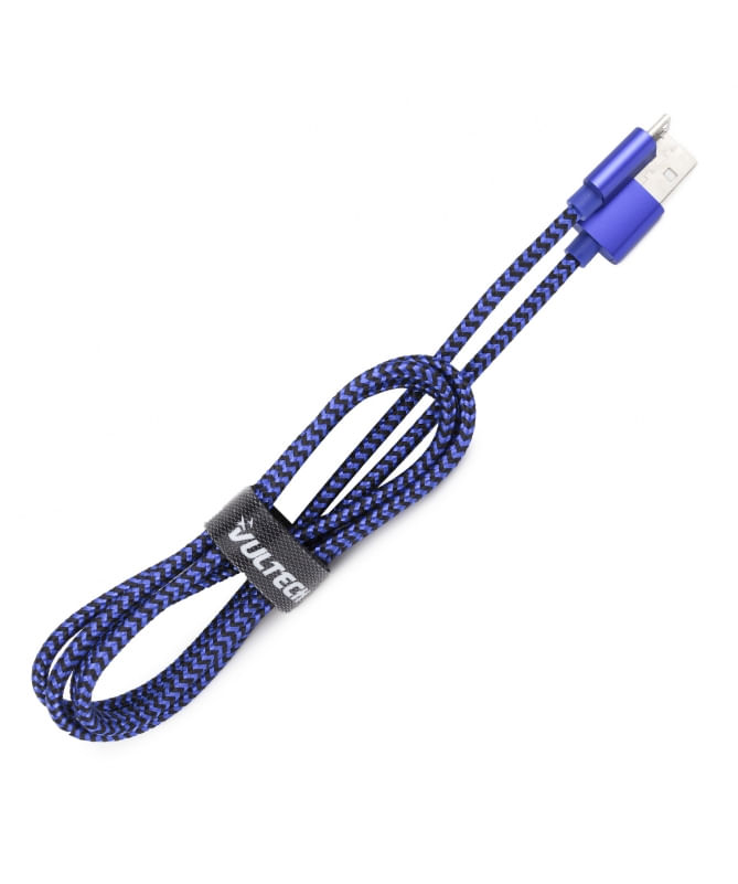 VULTECH-CAVO-USB-TO-MICRO-USB-2.0-SM-N31BL-IN-NYLON-1M---BLU