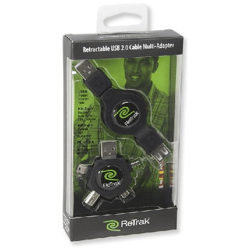 ReTrak-EUCABLESTAR-cavo-USB-1-m-USB-2.0-USB-A-Nero