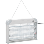 Outsunny Zanzariera Elettrica 20W, Elettroinsetticida da Esterno e Interno con Lampada Antizanzare a LED per 60m²