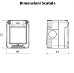 Gewiss-scatola-parete-grigia-ip55-stagna-1-posto-gw27041