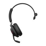 Jabra Evolve2 65, MS Mono Auricolare Wireless A Padiglione Ufficio USB tipo-C Bluetooth Nero