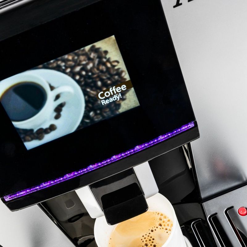 Acopino-Vittoria-One-Touch-Macchina-per-Espresso-e-cappuccino-Rossa