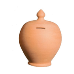 Coli Salvadanaio in Terracotta Tondo 24x40cm