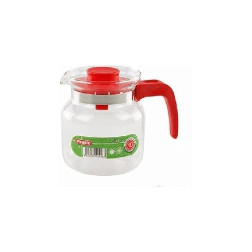Pyrex Bricco con Coperchio Rosso Litri 1,25