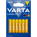 Varta batteria longlife ministilo aaa alcalina blister 6 pezzi