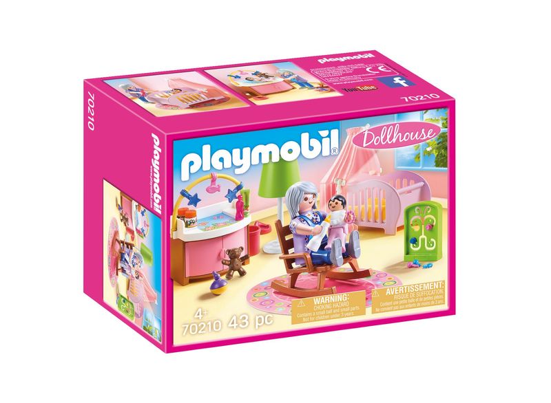 Playmobil-Casa-delle-bambole---cameretta-70210