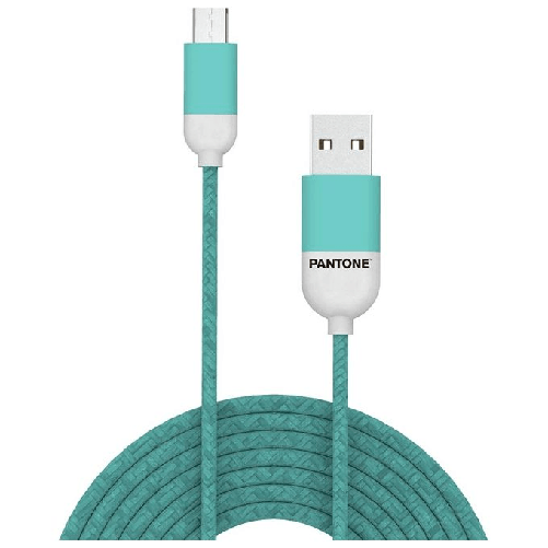 Pantone-PT-MC001-5L-cavo-USB-15-m-USB-2.0-Micro-USB-A-USB-A-Ciano