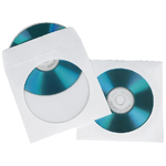 Hama CD Paper Sleeves, white, 100 pcs/Pack 1 dischi Bianco