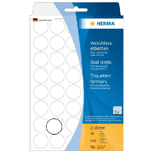 HERMA-2257-pellicola-adesiva-640-pz-Trasparente