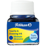 Pelikan Inchiostro di china PELIKAN colore blu flaconcino in vetro 10 ml ideale per disegnare dipingere ricaricare