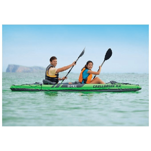 Intex-68306NP-kayak-da-sport-2-persona-e--Verde-Grigio-Kayak-gonfiabile