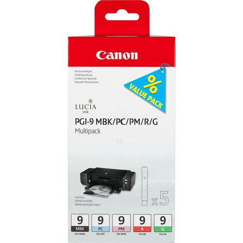 Canon-Cartucce-d-inchiostro-Multipack-PGI-9-MBK-PC-PM-R-G