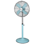 Termozeta Ventilatore a piantana in metallo blu vintage 40cm 50W