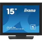 Iiyama ProLite T1532MSC-B1S Monitor PC 38,1 cm [15] 1024 x 768 Pixel XGA LCD Touch screen Nero (iiyama ProLite T1532MSC-