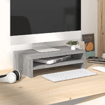 Supporto per Monitor Grigio Sonoma 42x24x13cm Legno ingegnerizzato