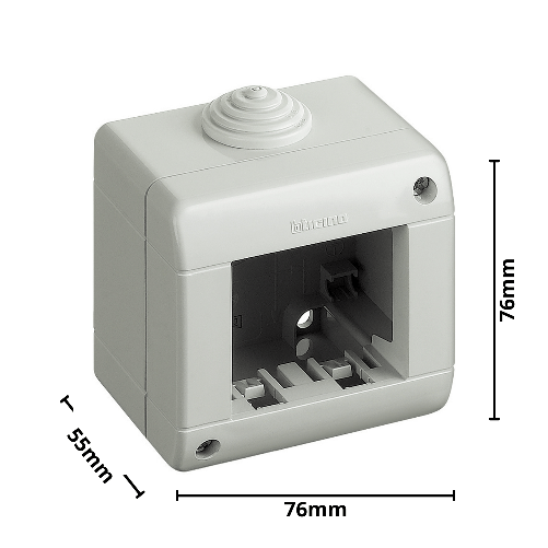 Bticino-matix-magic-scatola-parete-grigia-ip40-2-posti-25402